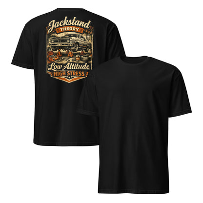 Jackstand Theory - Low Altitude, High Stress Vintage Garage Tee - Jackstand Theory